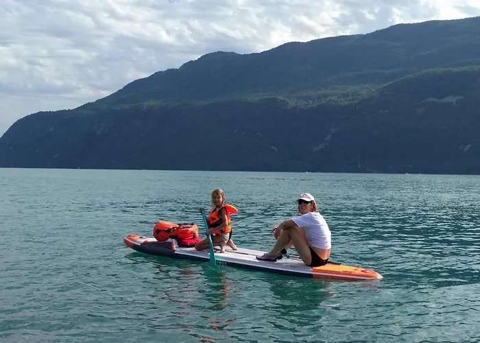 G1 Dans Avec Jardin, Proche Des Thermes アパート エクスレバン